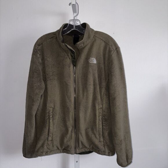 The North Face Women's Green Osito Jacket Size XL Fuzzy Fleece Full Zip - Picture 6 of 9